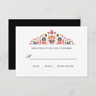 Khokhloma formal WEDDING RSVP