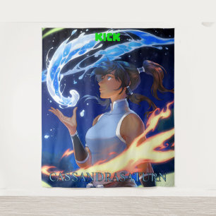 KICK CassandraSaturn Tapiz grande