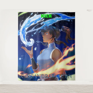 KICK CassandraSaturn Tapiz grande