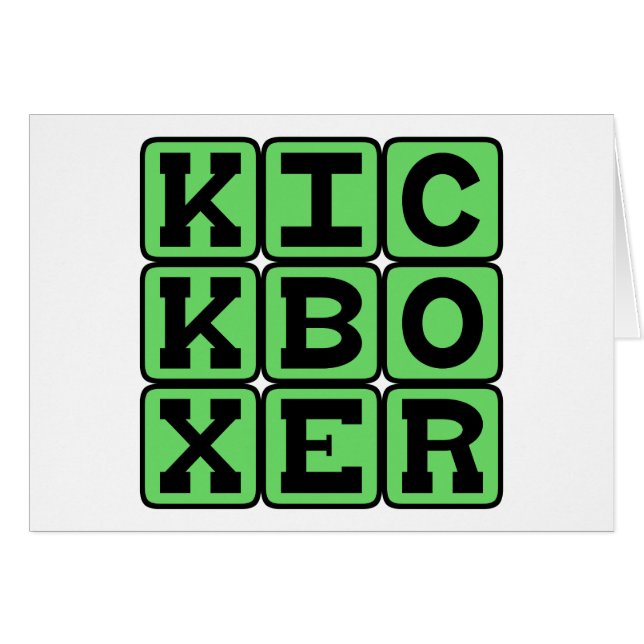 Kickboxer, luchador de artes marciales (Anverso (Horizontal))
