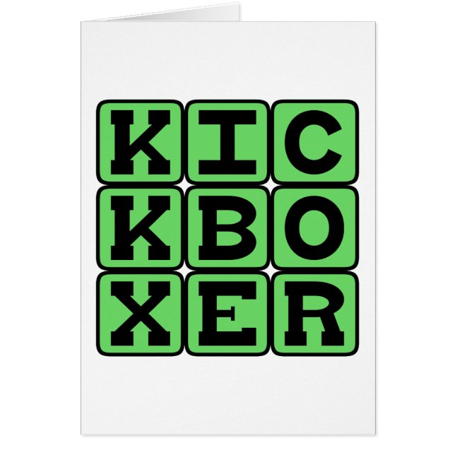 Kickboxer, luchador de artes marciales (Frente)