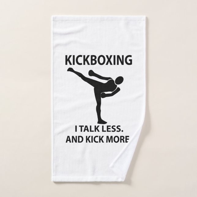 Kickboxing Boxeador entrenador Kickboxing (Toalla de mano)