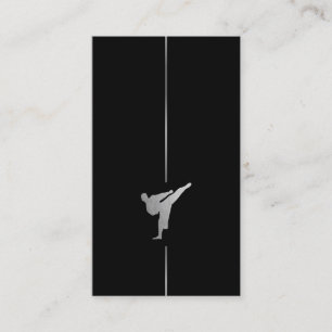 Kickboxing minimalista - Tarjeta de presentación d