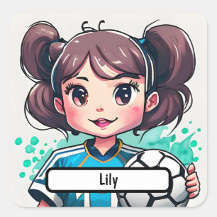 Kickin 'Cutie Pegatina con nombre Personalizado