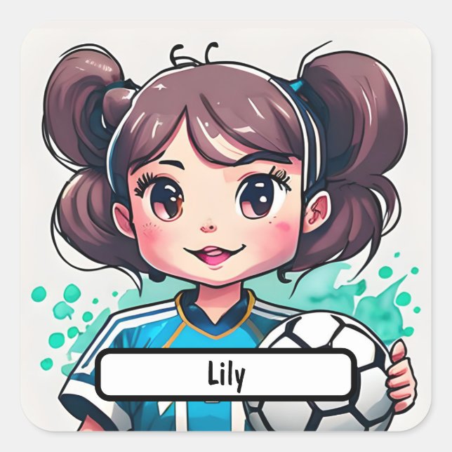 Kickin 'Cutie Pegatina con nombre Personalizado (Anverso)