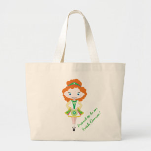 KIDLETS bailarina irish bolsa de zapatos pelo rojo