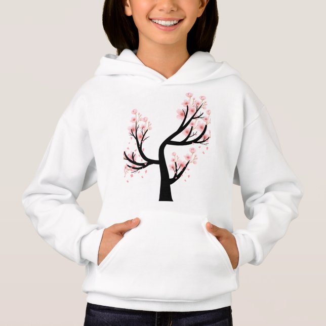 Kids Cherry Blossom Tree Pullover Hoodie (Anverso)