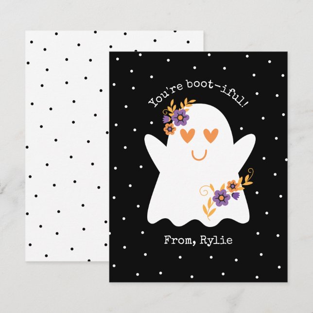 Kids Cute Halloween Ghost (Anverso / Reverso)