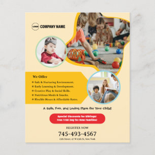 Kids Daycare Personalizado Flyer