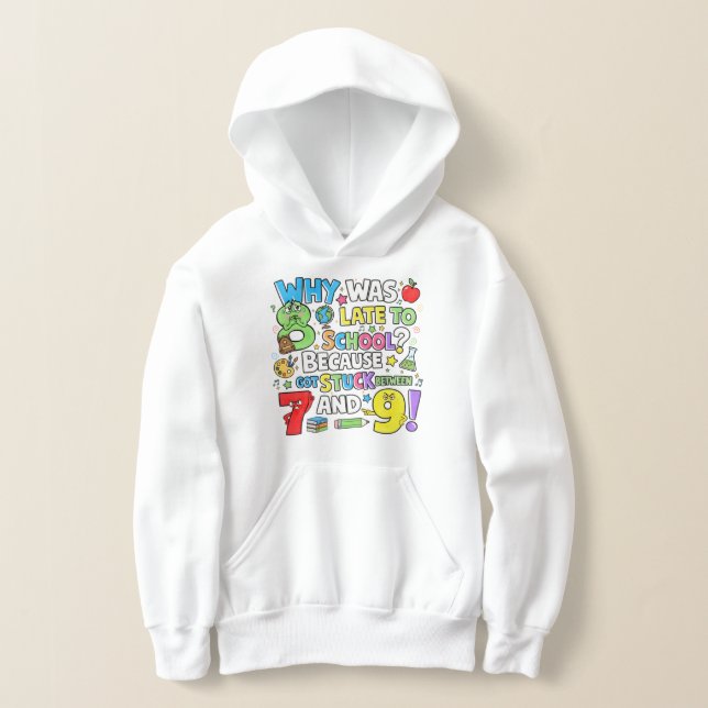 Kids Funny Maths Hoodie | Numbers Joke UK (Distribución )