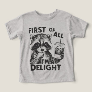 Kids Funny Raccoon T-Shirt