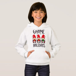 Kids Gnome for the Holidays Christmas Hoodie