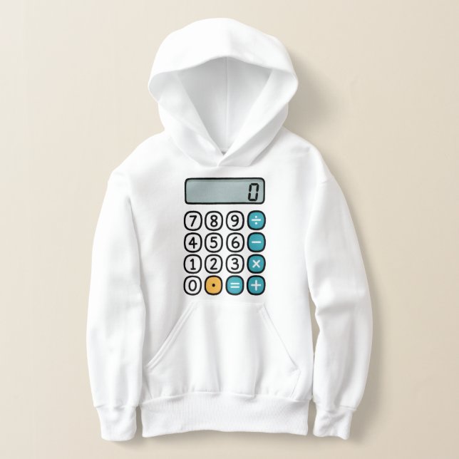 Kids Maths Calculator Hoodie for Primary School (Distribución )