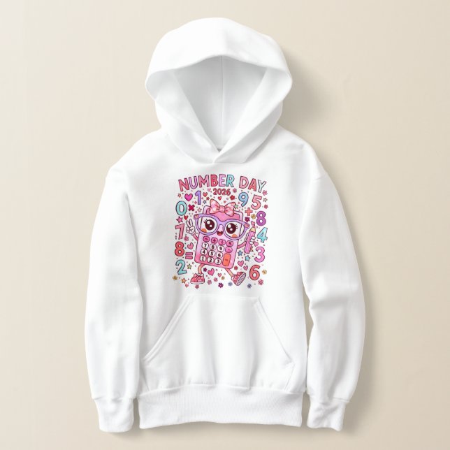 Kids Number Day Hoodie | Colourful Maths Numbers (Distribución )