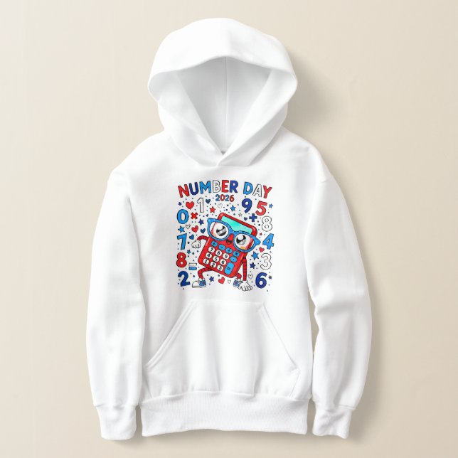Kids Number Day Hoodie | Fun Maths Numbers (Distribución )