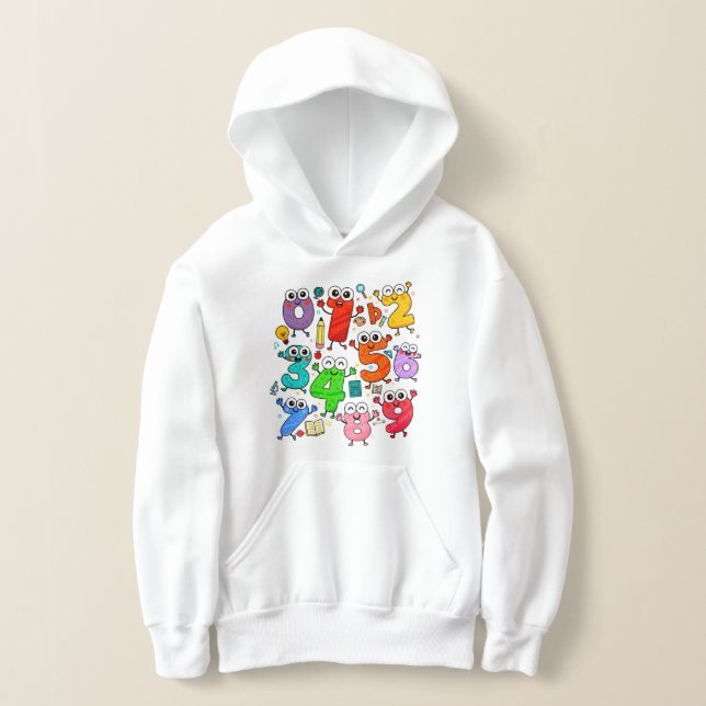 Kids Number Day Hoodie | Fun Maths Numbers (Distribución )