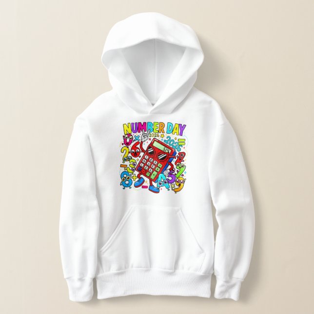 Kids Number Day Maths Hoodie | Primary School UK (Distribución )