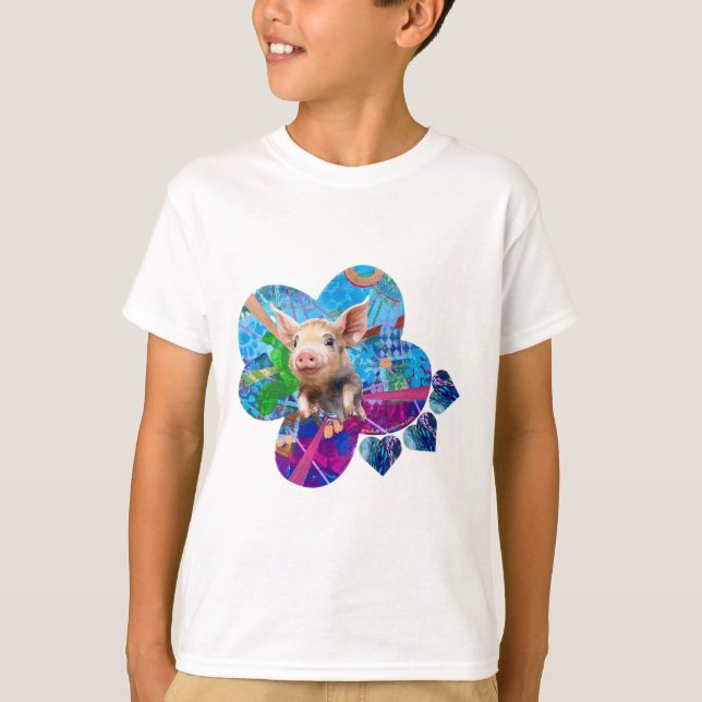 Kids Piggy ama la camiseta artística (Anverso)