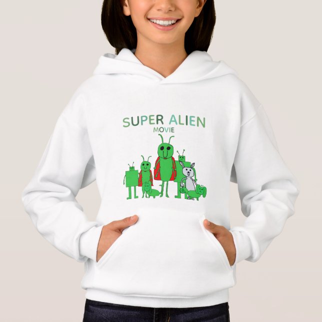 Kids' Super Alien Movie Sweatshirt w/Cast (Anverso)