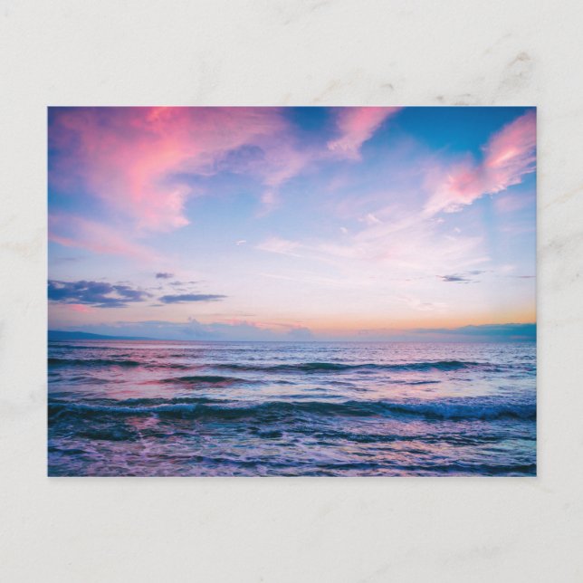 Kihei Sunset, Maui, Hawaii | Tarjeta postal (Anverso)