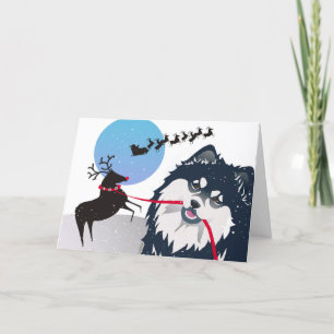KIITOS SANTA -Finnish Lapphund  Tarjeta Personaliz
