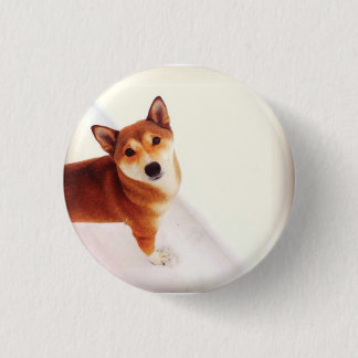 Kiki el botón de la mochila de Shiba