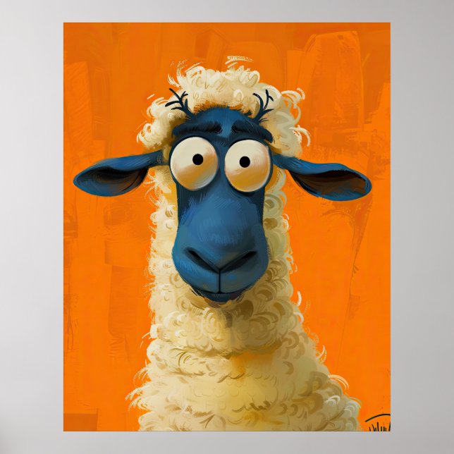 Kiko la Oveja – Póster de Arte Digital Caprichoso (Frente)