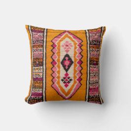 Kilim Cushion de época: almohadas amarillas hechas