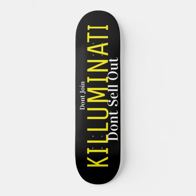 KILLUMINATI Skateboard (Anverso)