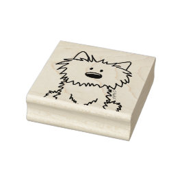 ©️ Kim Niles KiniArt Westie Sello de caucho