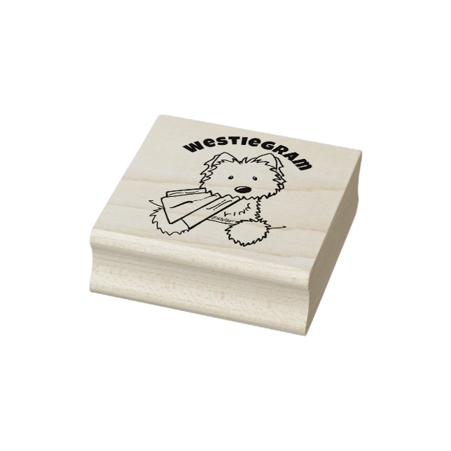 ©️ Kim Niles KiniArt Westie Sello de caucho (Sello)