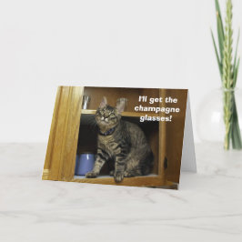 Kimber en la tarjeta de aniversario del portapapel