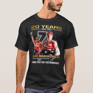 Kimi-Raikkonen 20 años 2001-2021 camiseta clásica