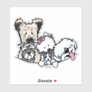 Kimmie's Cuties Dog Lover Vinyl Pegatina