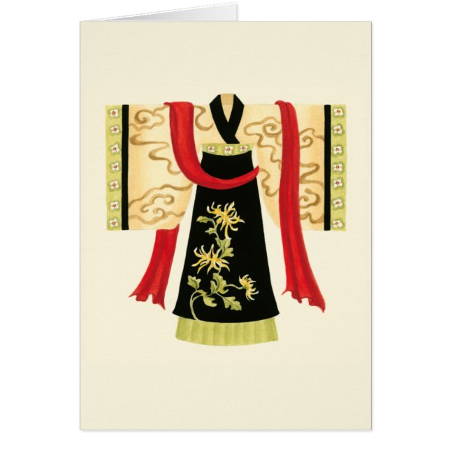 Kimono japonés tradicional con impresión floral (Frente)