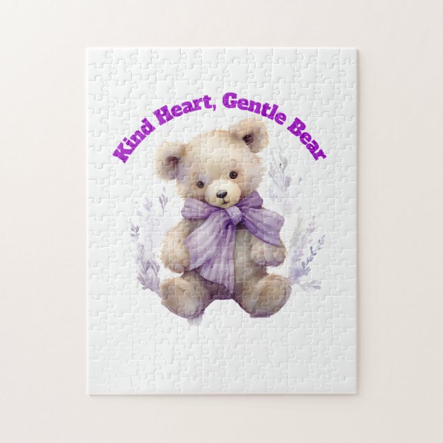 Kind Heart Gentle Bear Puzzle - Diseño Cute Bear (Vertical)