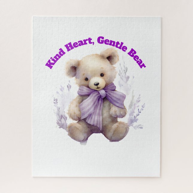 Kind Heart Gentle Bear Puzzle - Diseño Cute Bear (Vertical)