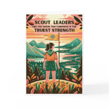 Kind Scout Leader Gracias Tarjeta