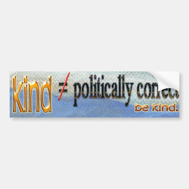 Kind Vs Políticamente Correcto Pegatina Del Parach (Frente)