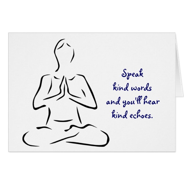 Kind Words Yoga Pose (Anverso (Horizontal))