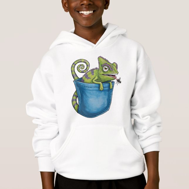  🦎 Kinder Pullover – Coole Eidechse  (Anverso)