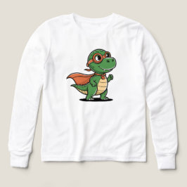🦖🦸‍♂️ Kinder Pullover – Lustiger Dino mit Cape 