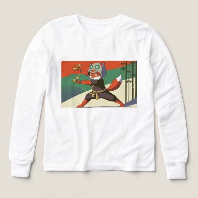 🥷🦊 Kinder Pullover – Ninja Fuchs  (Diseño frontal)