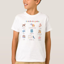 KIndergarden de vuelta a la camiseta de la escuela