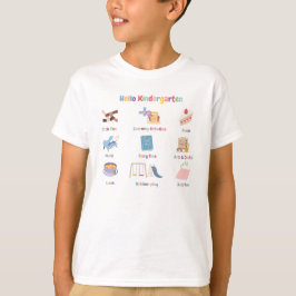 KIndergarden de vuelta a la camiseta de la escuela