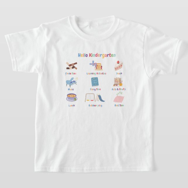 KIndergarden de vuelta a la camiseta de la escuela (Distribución)