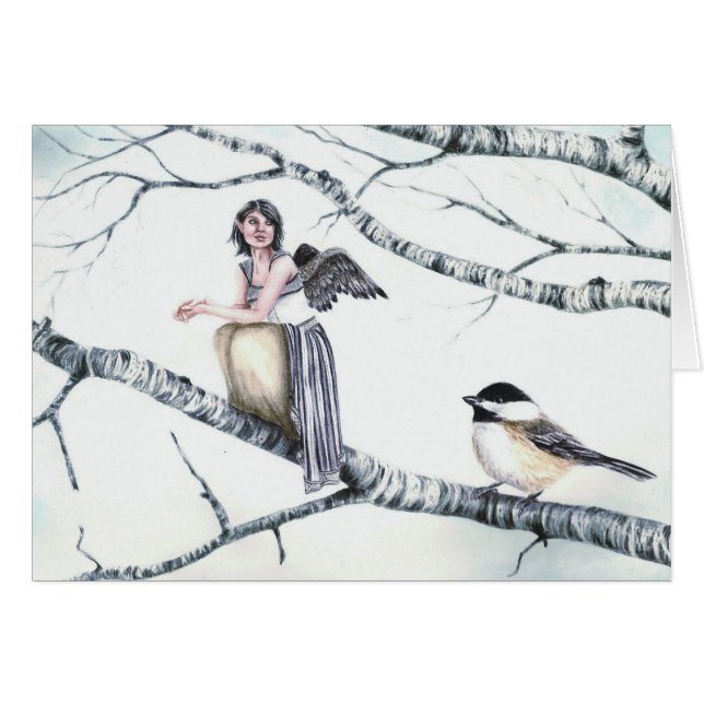 "Kindreds - Chickadee" por el arte de Deanna Bach (Anverso (Horizontal))
