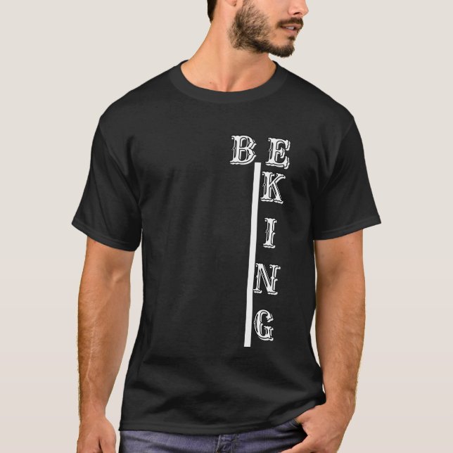 KING - Camiseta Negra de Línea Corona Real Negra (Anverso)