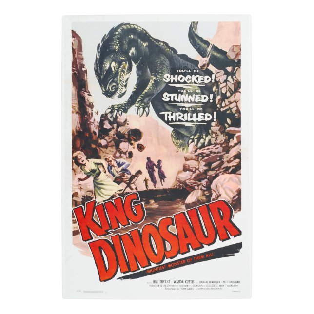 KING DINOSAIR Horror Monster Movie Poster  (Anverso)