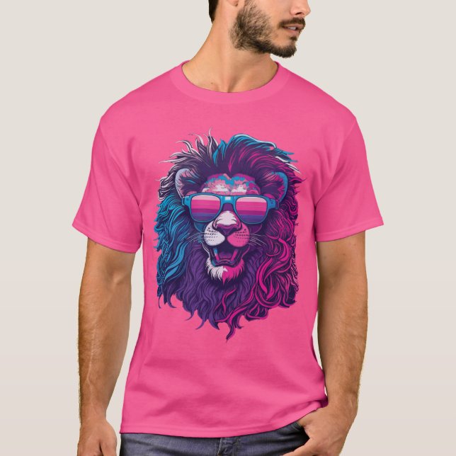 King Energy - Camiseta de León Negrita (Anverso)